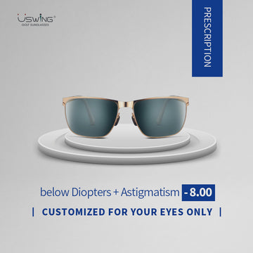 Prescript Uswing Sunglasses Adults (below Diopters + Astigmatism -8.0)
